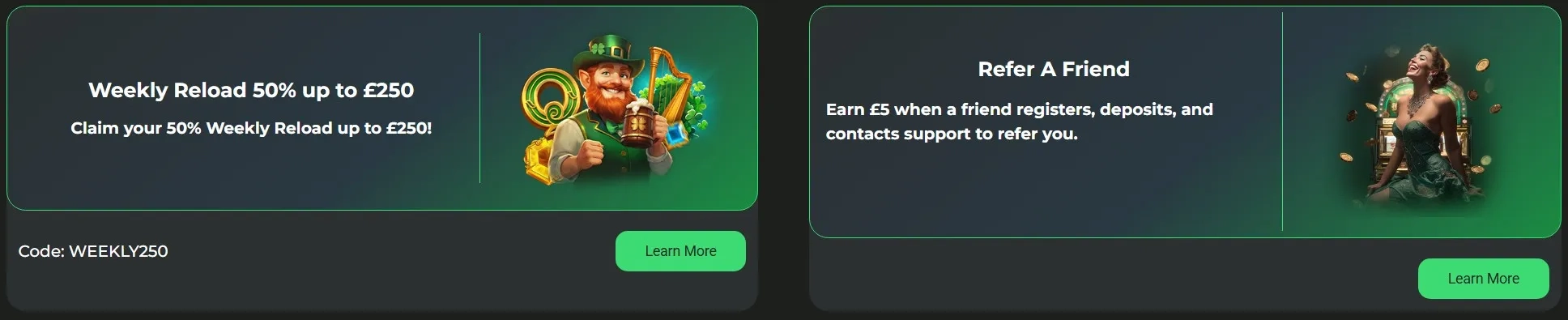 Weekly Reload And Cashback Offers